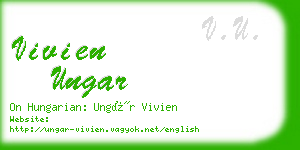 vivien ungar business card